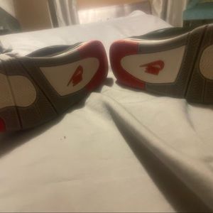 Jordan 4 Retros Red Black and Grey